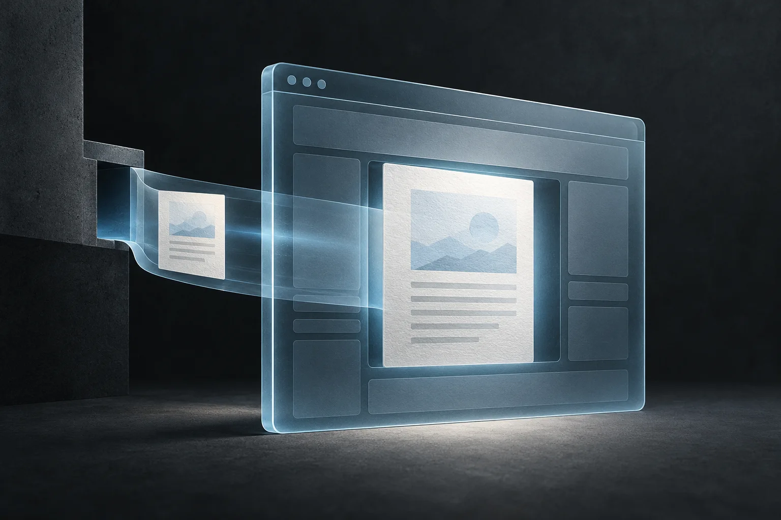 A same-origin iframe carrying an article fragment into a page with shared resource slots